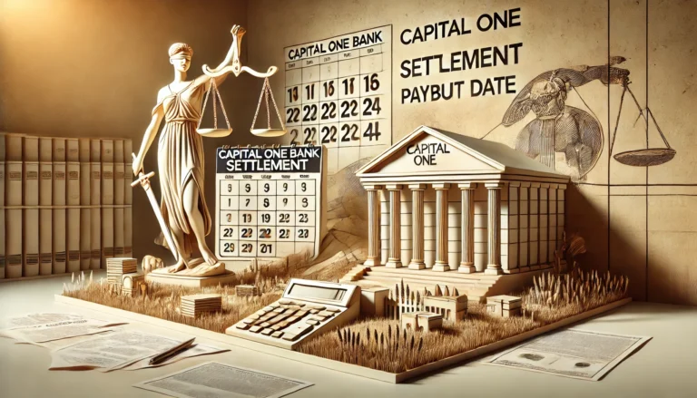 capital one bank settlement 2024 payout date