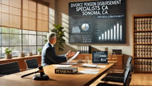 divorce pension disbursement specialists sonoma ca