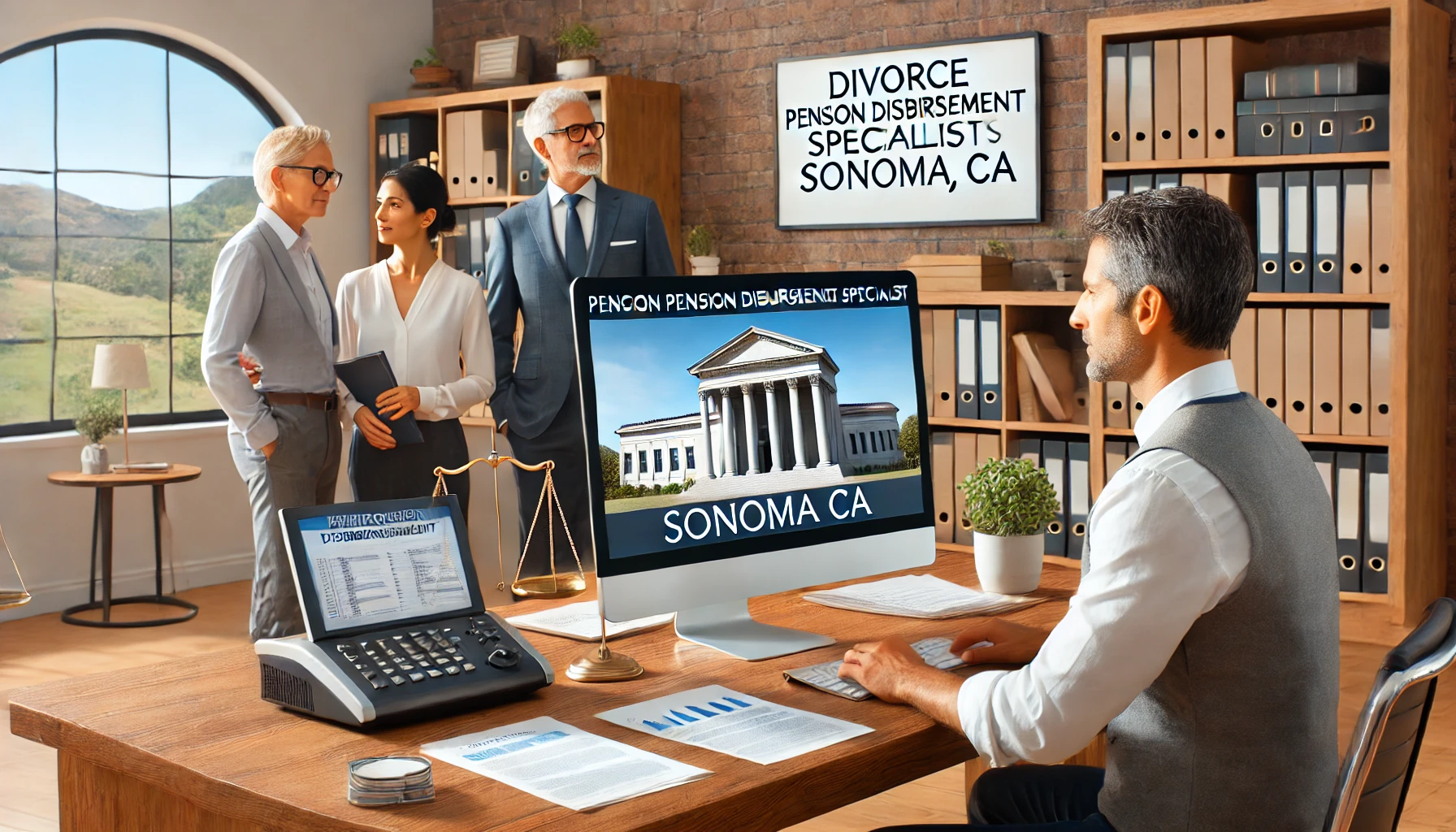 divorce pension disbursement specialists sonoma ca