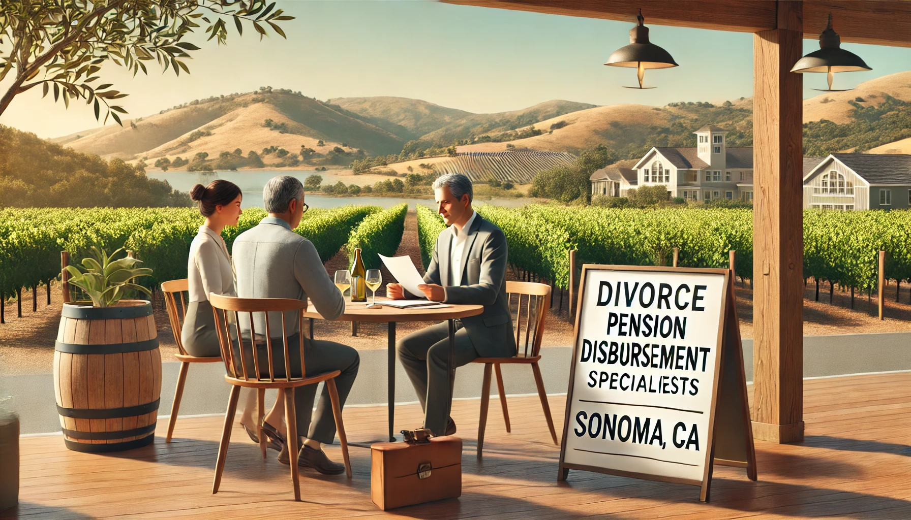 divorce pension disbursement specialists sonoma ca