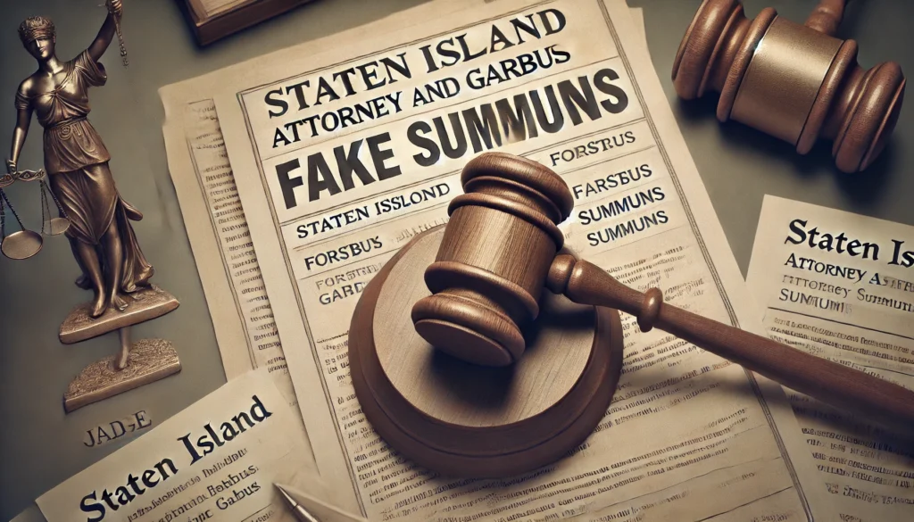 staten island attorney forster and garbus fake summons