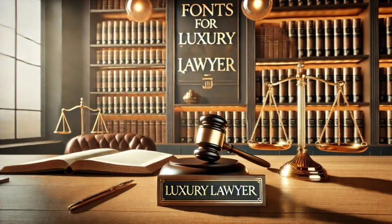 fonts for luxury lawyer