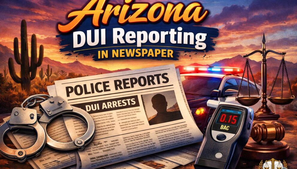 Arizona Dui Reporting in Newsaper