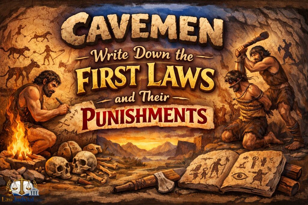 Cavemen Write Down the First Laws and Their Punishments