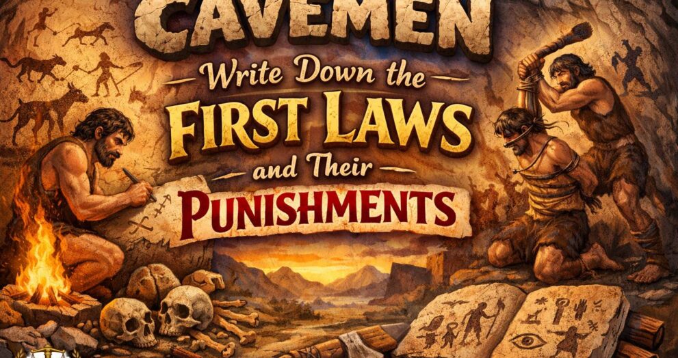 Cavemen Write Down the First Laws and Their Punishments