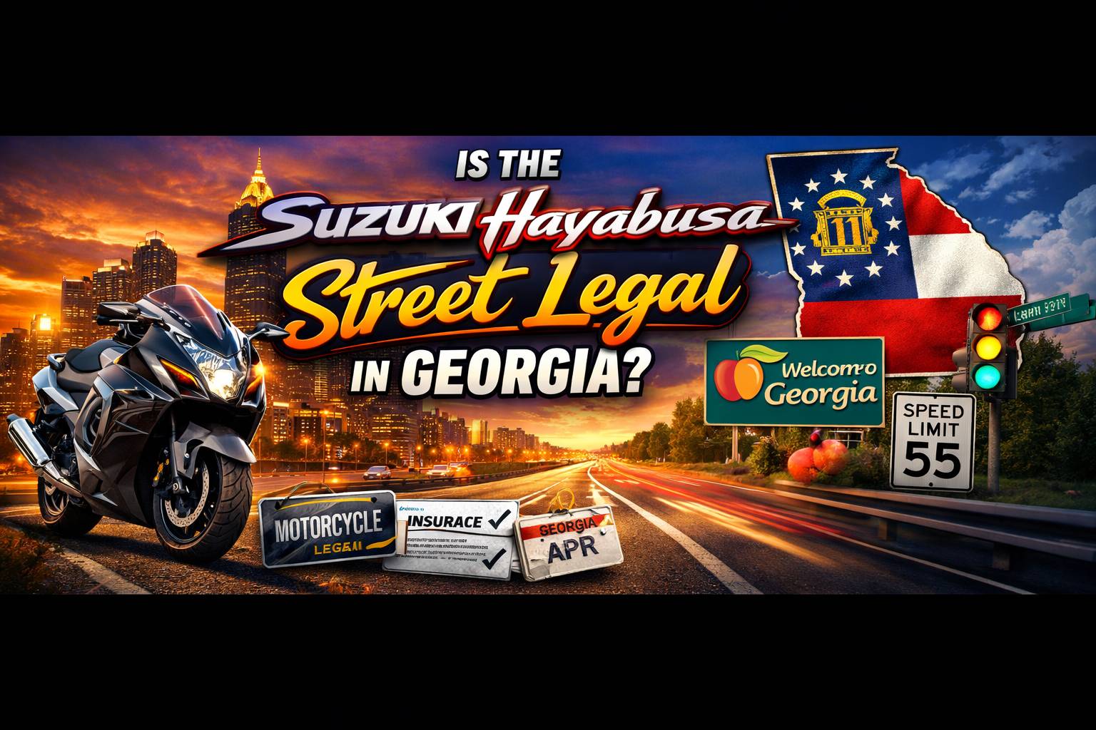Is the Suzuki Hayabusa Street Legal in Georgia