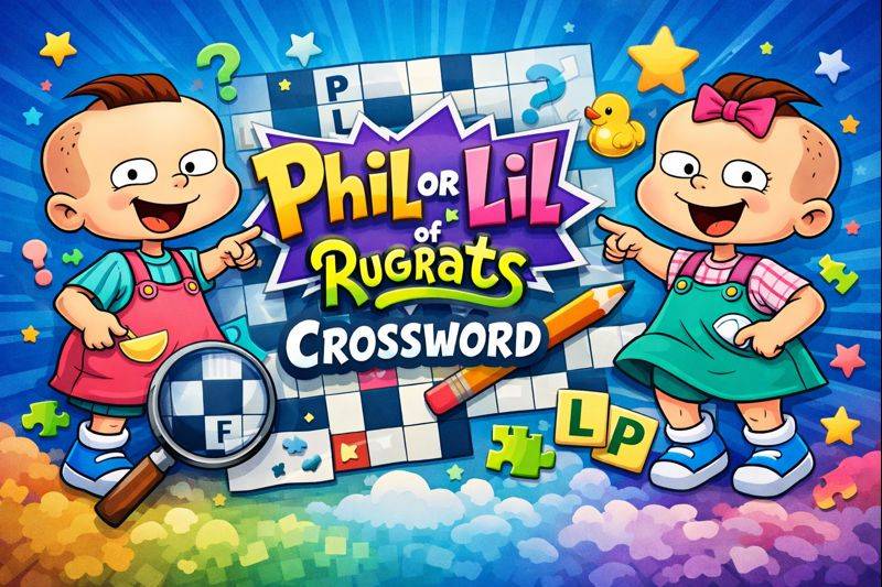 Phil or Lil of Rugrats Crossword