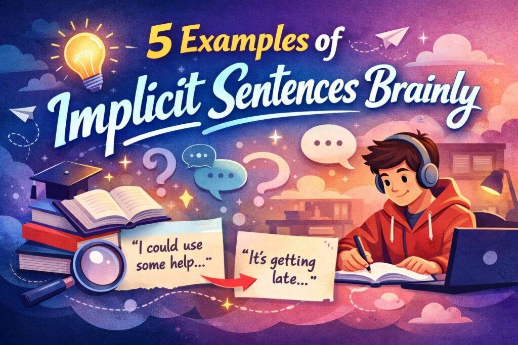 5 Examples of Implicit Sentences Brainly
