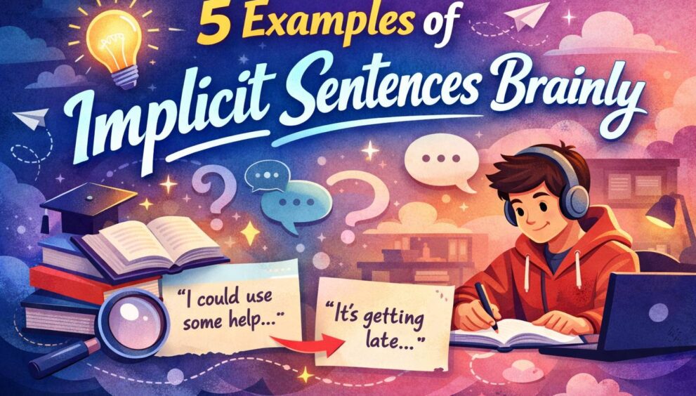 5 Examples of Implicit Sentences Brainly
