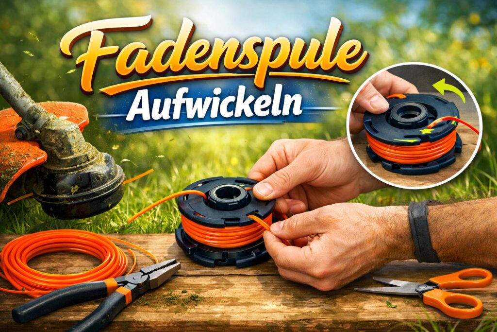 Fadenspule Aufwickeln