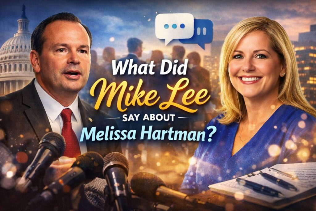 What Did Mike Lee Say About Melissa Hartman
